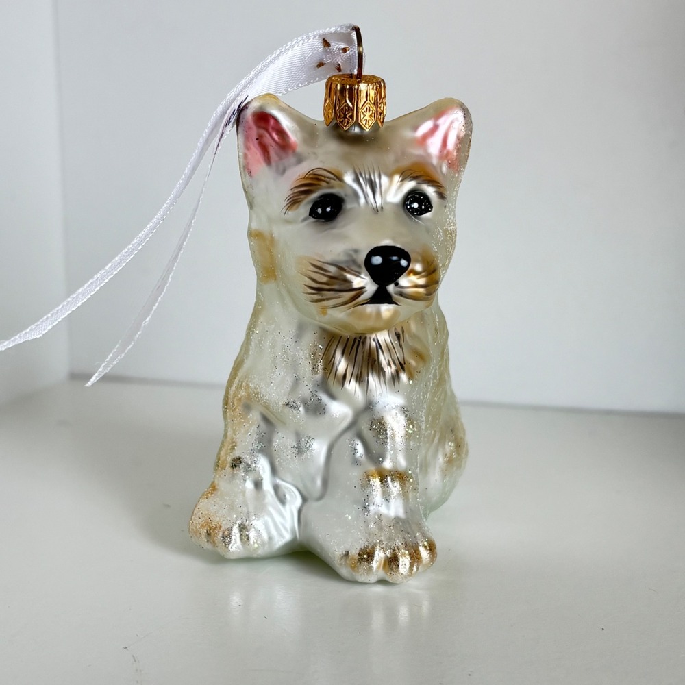 Glass‎ Ornament Scottish Terrier Dog Christmas Ornaments to Remember